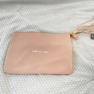 Olivia + Joy “Rosé all day” pink pouch 💖✨